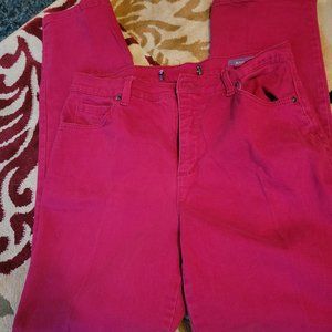 Gloria Vanderbilt Amanda Jeans Size 12 Missy Cranberry